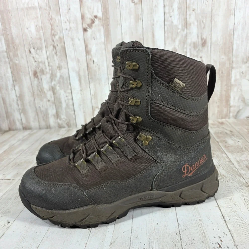 Danner Vital 8 Brown Waterproof Hunting Boots Mens 9.5 EE Wide 41550
